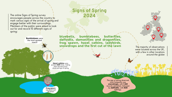 Signs of Spring infographic 