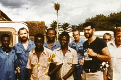 Piot and his team in Yambuku, Zaire, October 1976